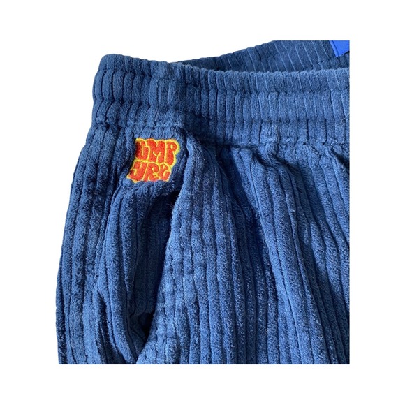 Empyre Corduroy Pants Mens Small Blue Embroidered Logo Pockets Drawstring Casual - Picture 3 of 9